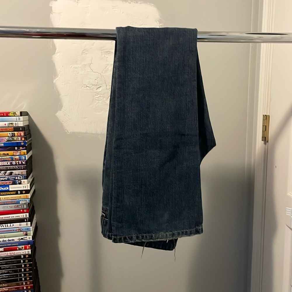 Grg denim flared double button jeans